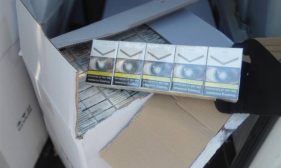 zadržené cigarety